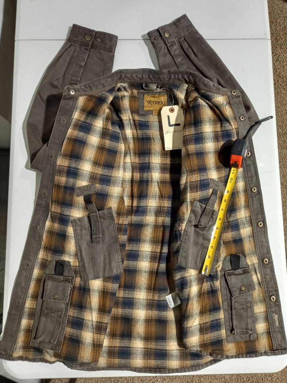 Bountyman Concealed Carry Shirt Jacket - Brown | Large - Picture 4 of 6